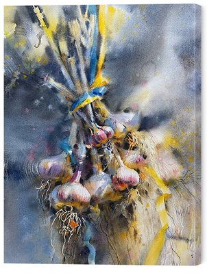 Картина на холсте Чеснок со лентой 40х30 см ART-793-30x40-c фото