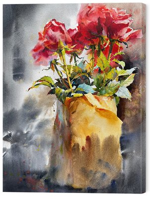 Картина на полотні Барвисті троянди: Художня експресія 40х30 см ART-807-30x40-c фото