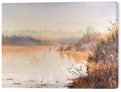 Картина на холсте Пейзажи с рекой: Вдохновение от природы 30х40 см ART-601-30x40-c фото