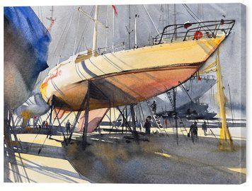 Картина на стіну у вітальню / спальню &laquo;Яхти під Сонцем&raquo; 30х40 см ART-806-30x40-c фото