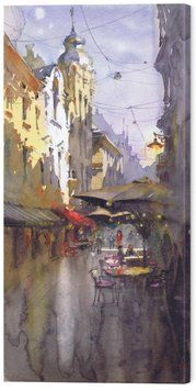 Картина на стену в гостиную / спальню &laquo;Львовские мгновения&raquo; 60х30 см ART-1613-60x30-c фото