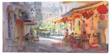 Картина на стіну у вітальню / спальню &laquo;Солнечный Ресторан&raquo; 30х60 см ART-1575-30x60 фото