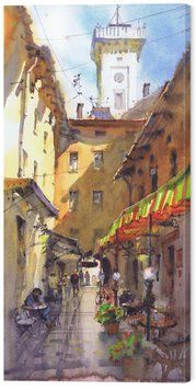 Картина на стену в гостиную / спальню &laquo;Дыхание Львова&raquo; 60х30 см ART-1611-60x30 фото