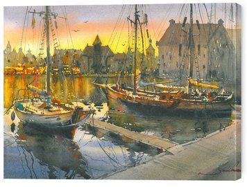 Картина на стену в гостиную / спальню &laquo;Спокойный Вечер&raquo; 30х40 см ART-803-30x40-c фото
