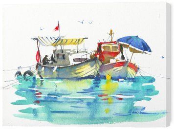 Море картины на стену в гостиную / спальню &laquo;Вместе на Берегу&raquo; 30х40 см ART-813-30x40-c фото