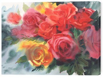 Картина квіти на полотні &laquo;Троянди&raquo; 30х40 см ART-435-30x40-c фото