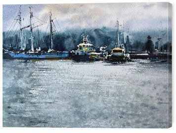 Море картины на стену в гостиную / спальню &laquo;Парусная Линия&raquo; 30х40 см ART-799-30x40-c фото