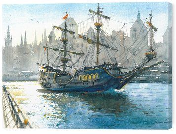 Картина на холсте &laquo;Вдоль Гавани&raquo; 30х40 см ART-804-30x40-c фото