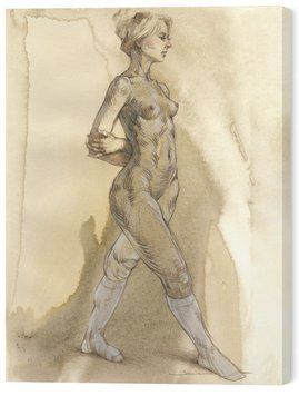Картина на стену в гостиную / спальню ню арт &laquo;Грация момента&raquo; 45x60 cм ART-1908-45x60-c фото