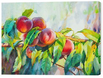Картина на полотні Персики на гілці 30х40 см art-213-30x40-c фото