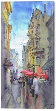 Картина на стену в гостиную / спальню &laquo;Колорит Львова&raquo; 60х30 см ART-1623-60x30 фото