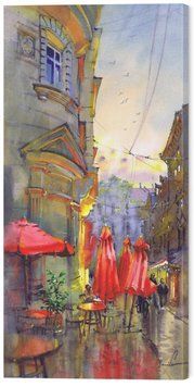 Картина на стену в гостиную / спальню &laquo;Романтика Львова&raquo; 60х30 см ART-1622-60x30-c фото