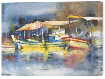 Картина на стену в гостиную / спальню &laquo;Солнечная Гавань&raquo; 30х40 см ART-850-30x40-c фото