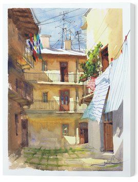 Картина на стіну у вітальню / спальню &laquo;Вуличний пейзаж&raquo; 60х45 см ART-1393-45x60-c фото